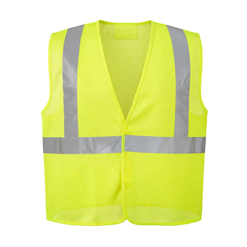 Chaleco unitalla de seguridad amarillo con cintas reflejantes-reflectantes