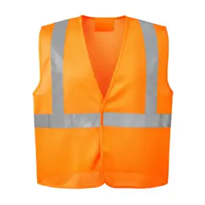 Chaleco unitalla de seguridad naranja con cintas reflejantes-reflecta…