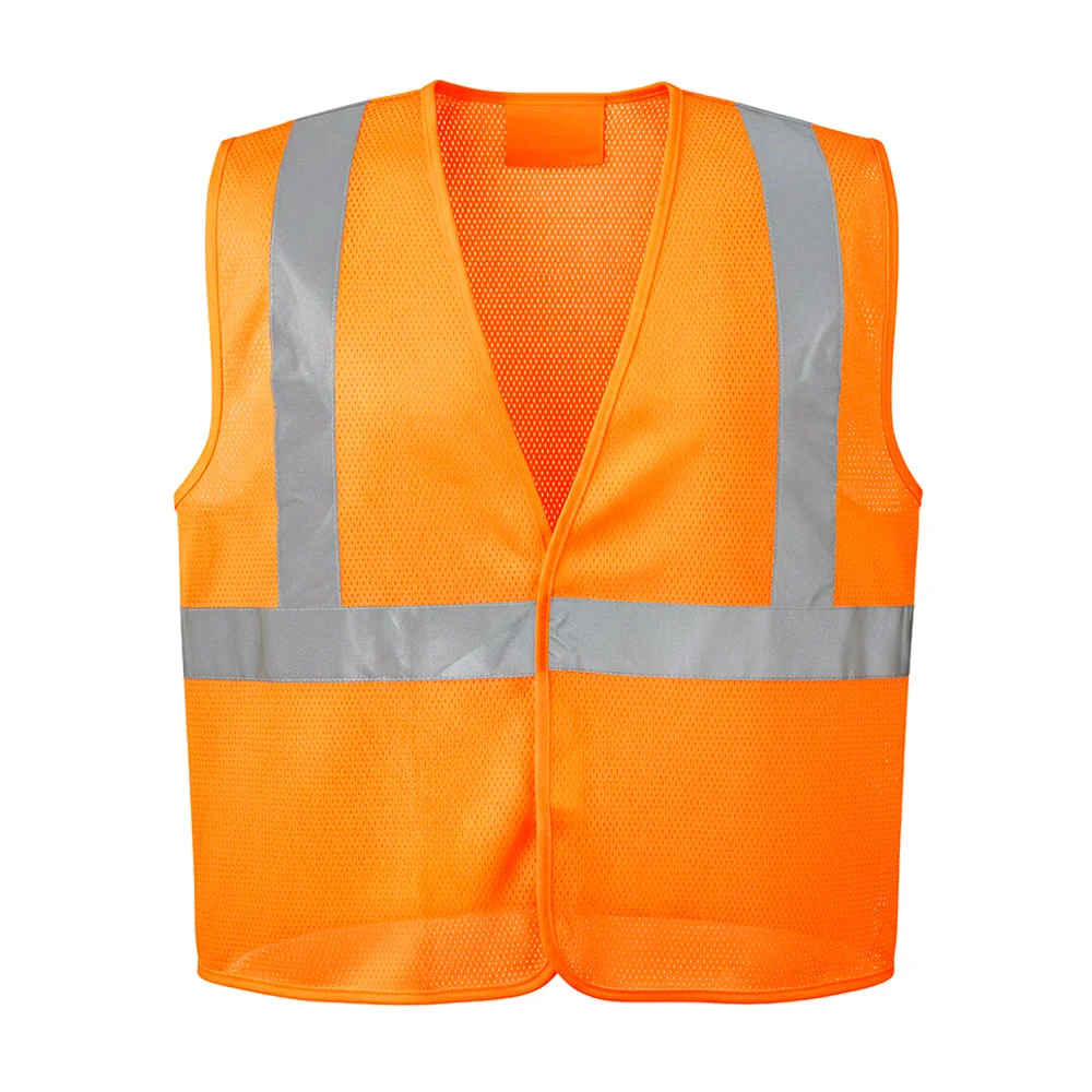 Chaleco unitalla de seguridad naranja con cintas reflejantes-reflecta…