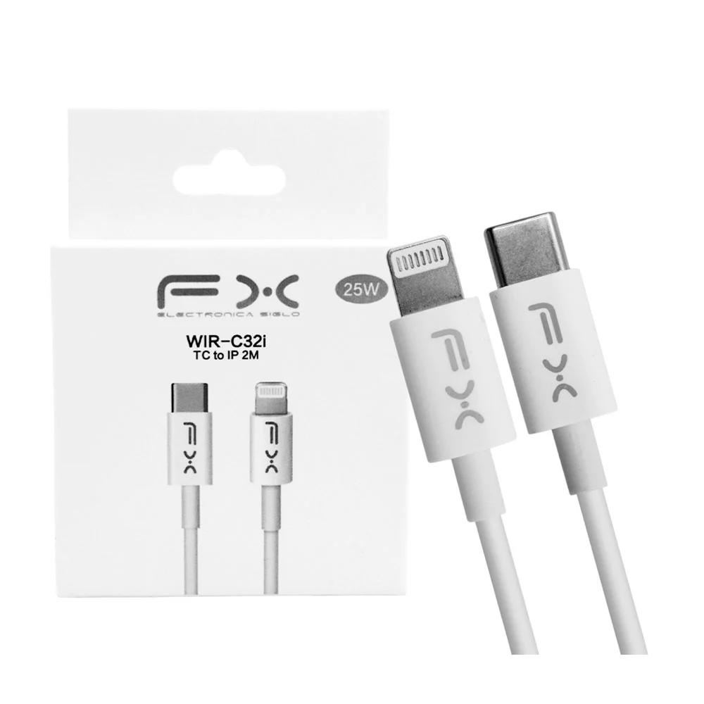 Cable fx para transferencia de datos o carga rápida, tipo c a lightni…