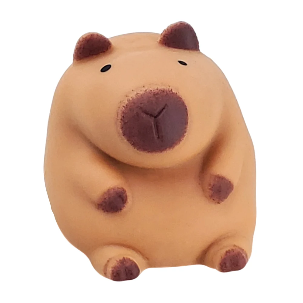 1pz squeeze antiestrés con diseño de capibara y textura suave de 9cm