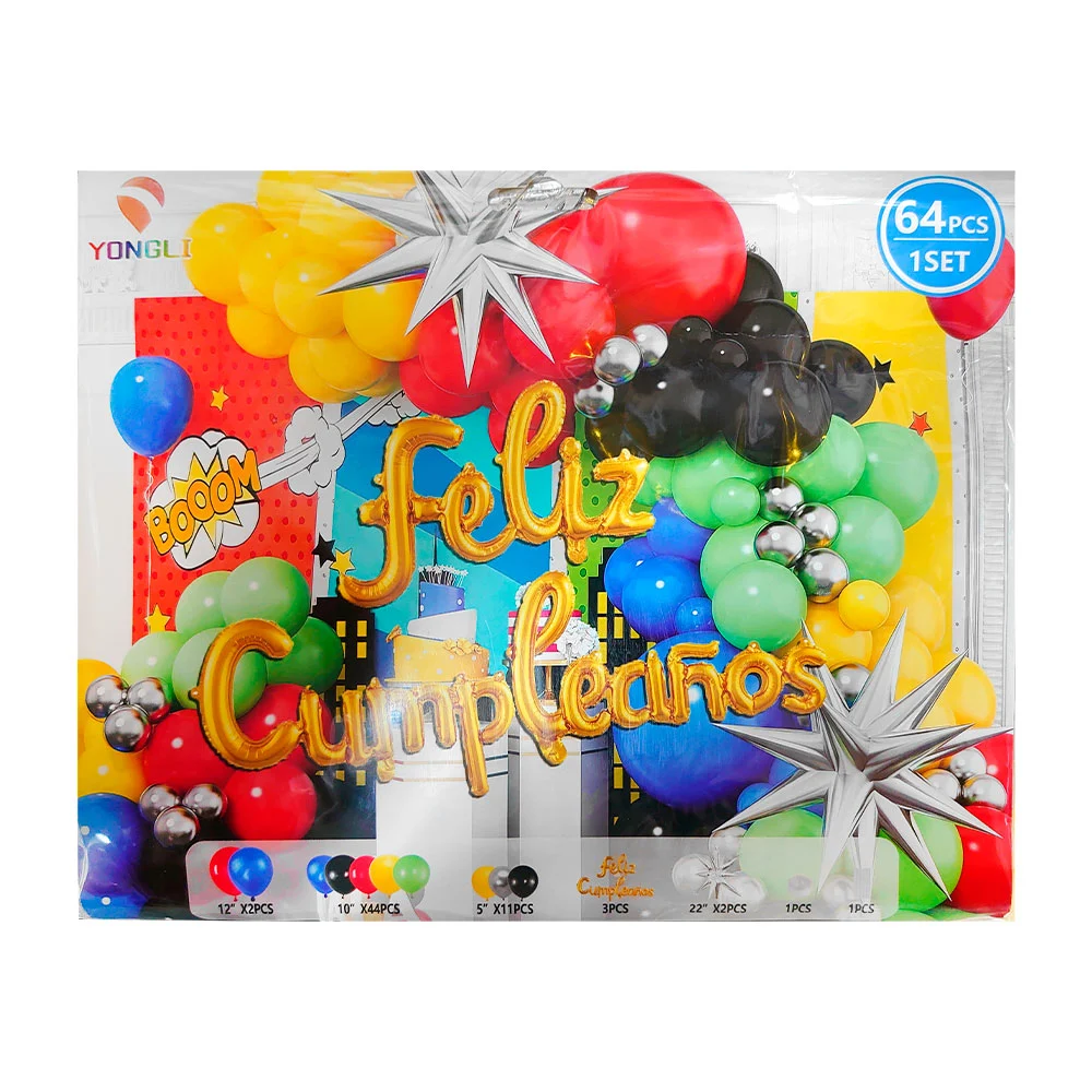 Kit decorativo para fiesta de feliz cumpleaños con 64pcs / yongli / y…