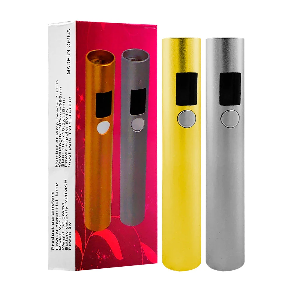 Mini lámpara uv portátil con forma de lápiz, 11.5cm, variedad de colo…
