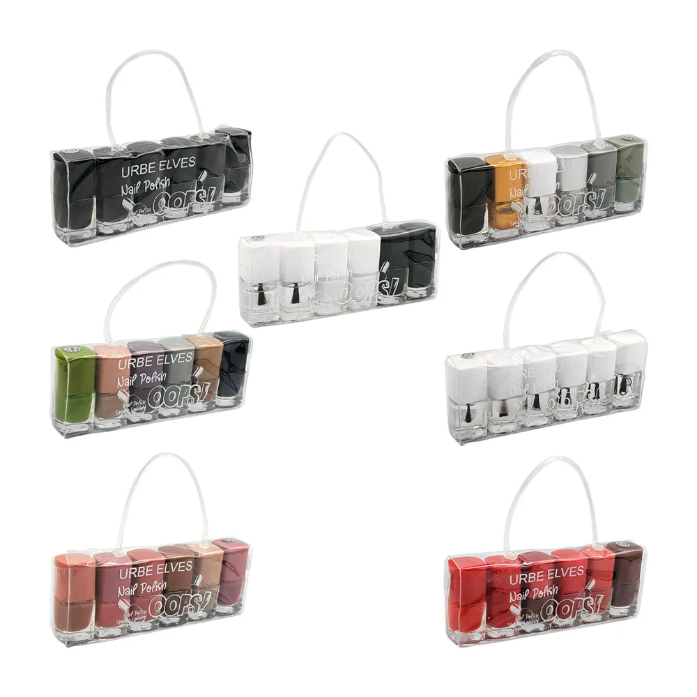 Paquete de 6 mini esmaltes, variedad de gamas de color y terminados /…