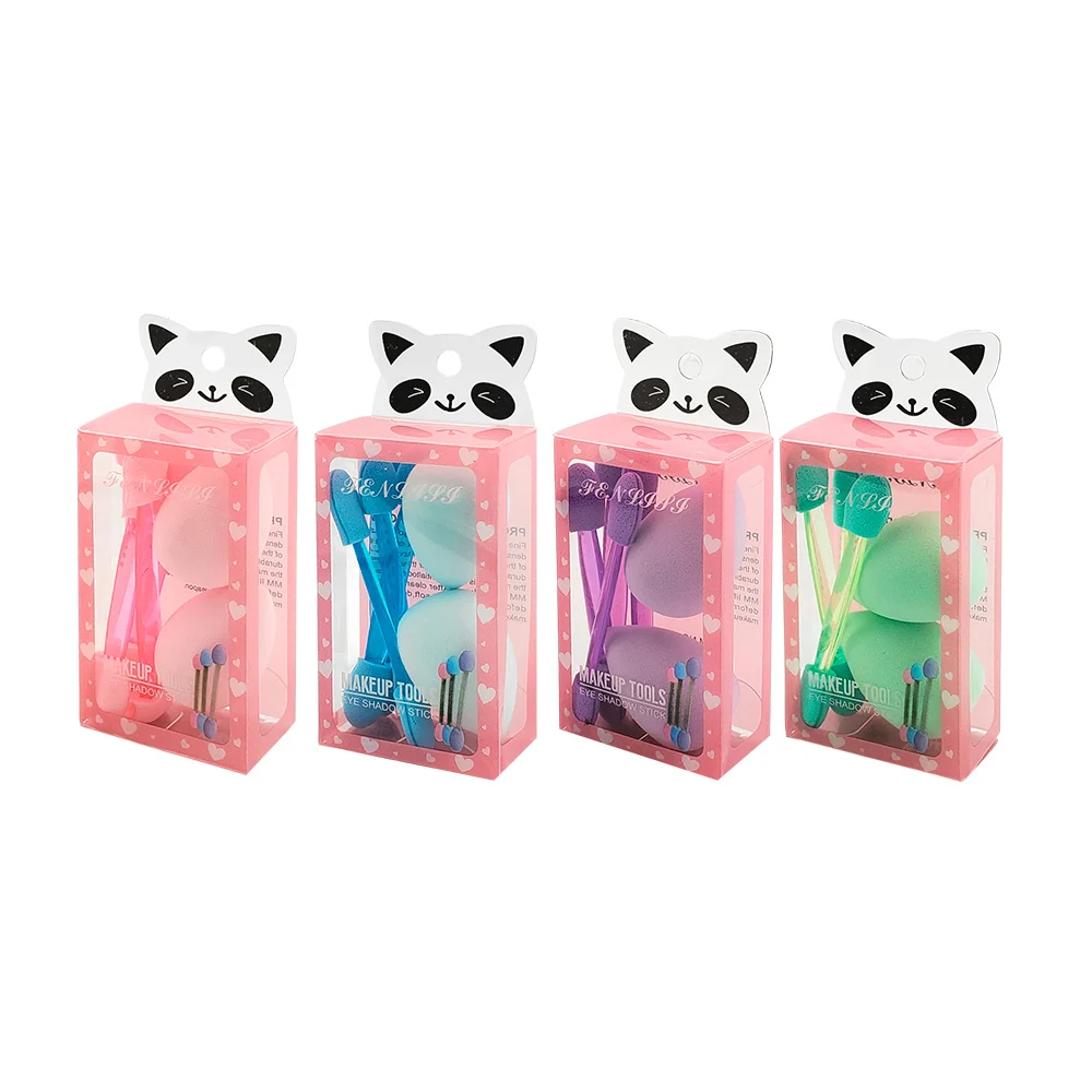 Paquete con 2 mini esponjas y 3 brochas aplicadoras de maquillaje / 2…