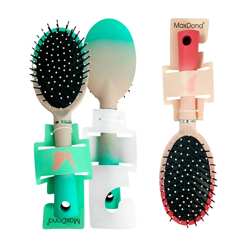 Cepillo ovalado bicolor maxdona para el cabello, variedad de colores …