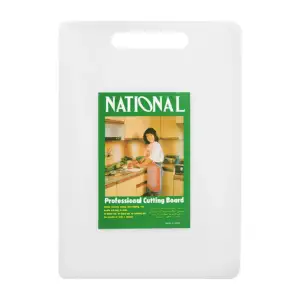 Tabla de plástico rectangular para picar alimentos 35x25x0.6cm / e4038