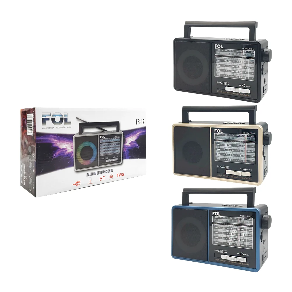 Radio bocina fol multifuncional, puerto usb, tf y fm, inalámbrico con…