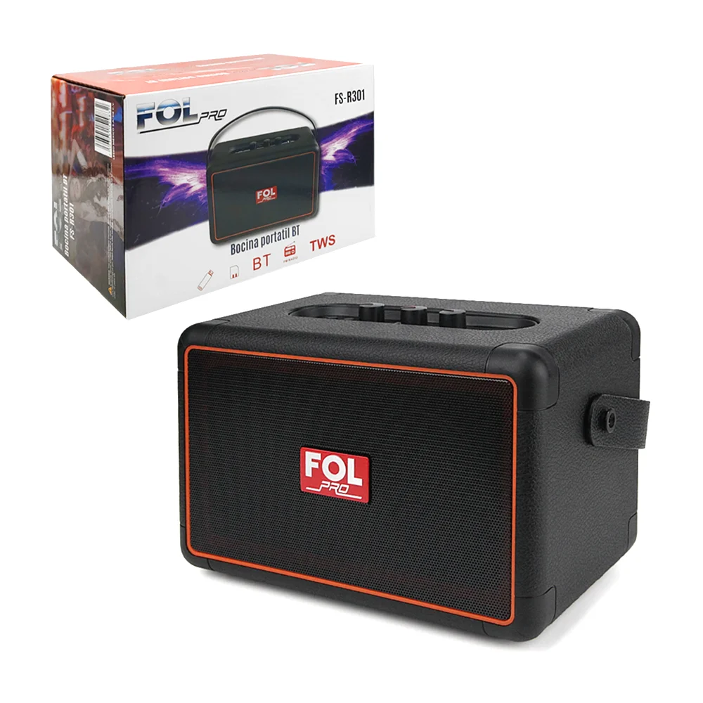 Bocina cuadrada fol pro, inalámbrica, multifuncional, puerto usb, tf …
