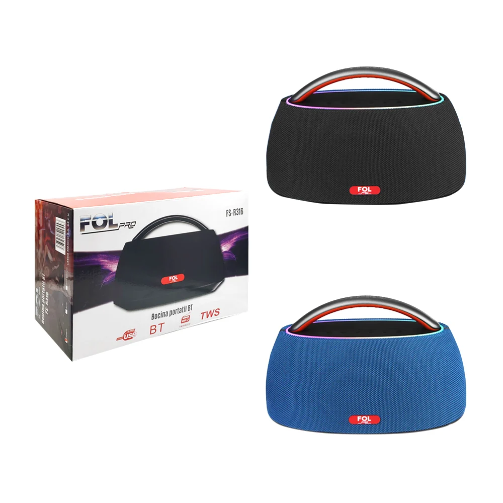 Bocina fol pro portátil, con sonido envolvente, puerto usb, tf y radi…