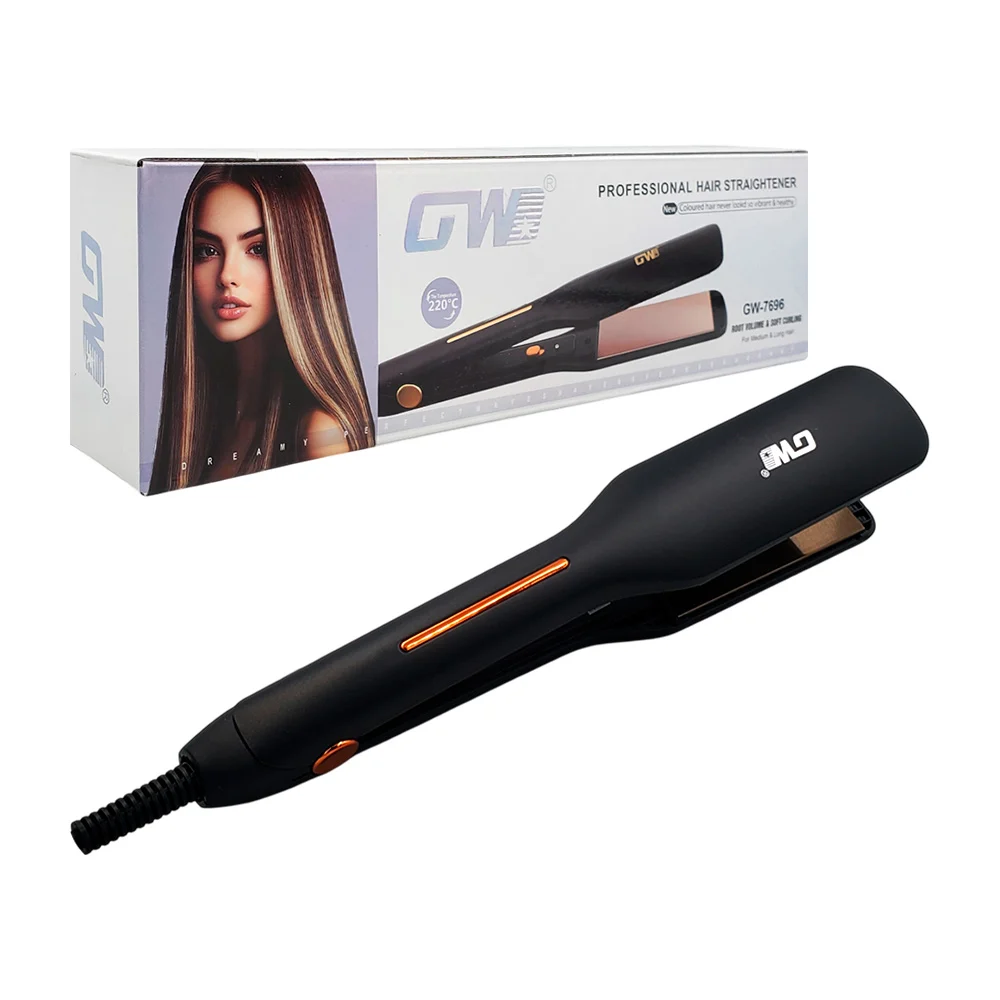 Plancha rizadora gw 2 en 1 con placa de aluminio, temperatura max 220…