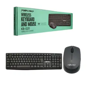 Combo teclado y mouse inalámbrico Young con alcance de 10 metros