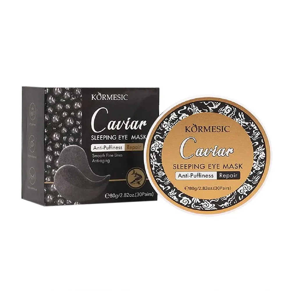 Caja con 30 pares de mascarilla para los ojos con caviar, anti ojeras…