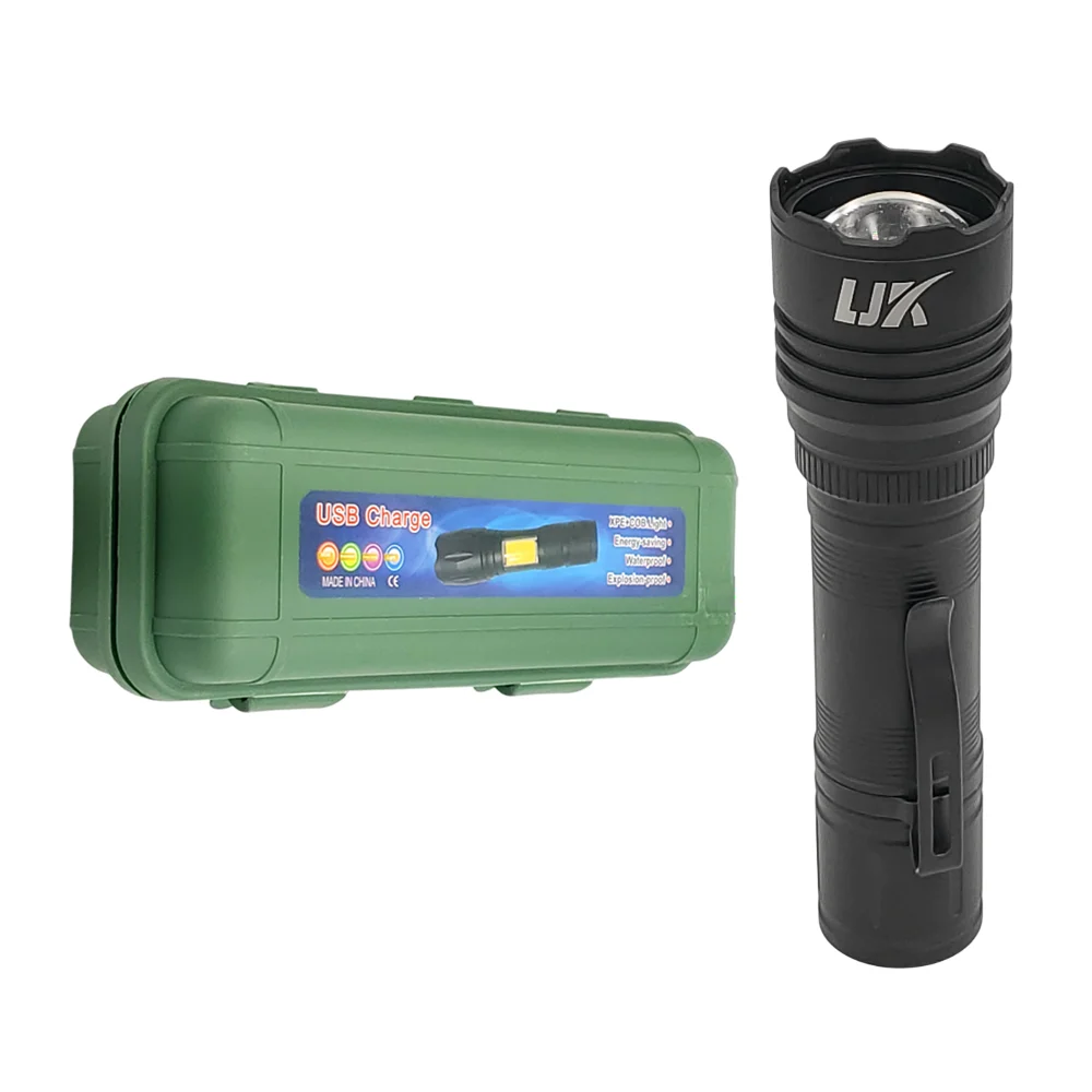 Lámpara linterna de mano recargable con 5 modos de luz, indicador de …