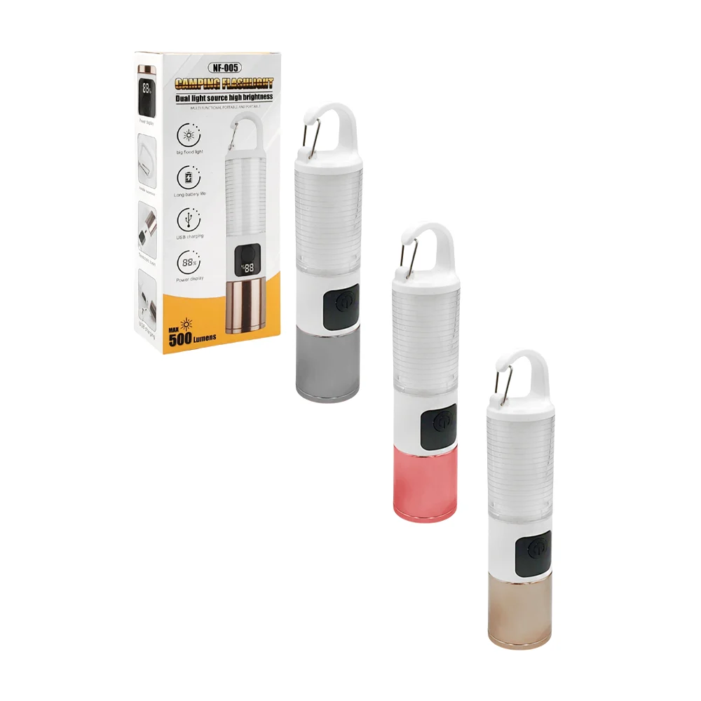 Lámpara linterna recargable, ajustable con 6 modos de luz + indicador…