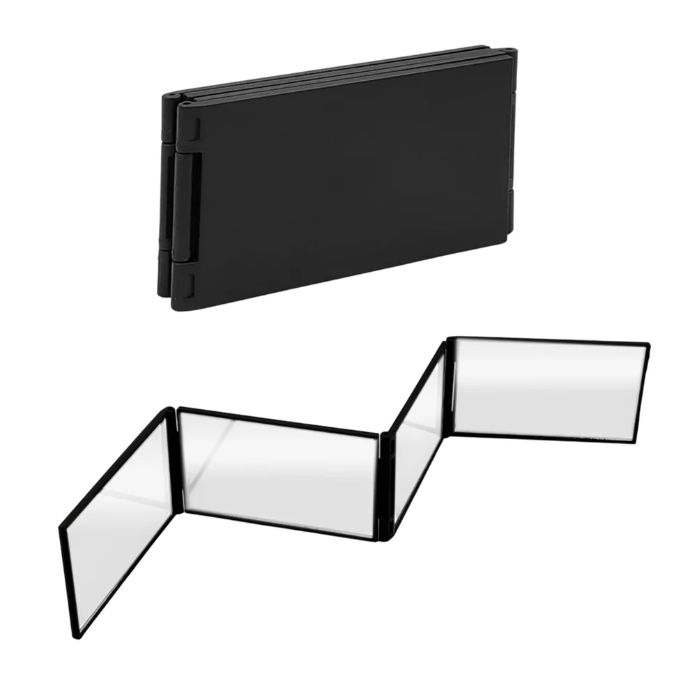Espejo plegable rectangular en color negro con 4 angulos / nhn-1910