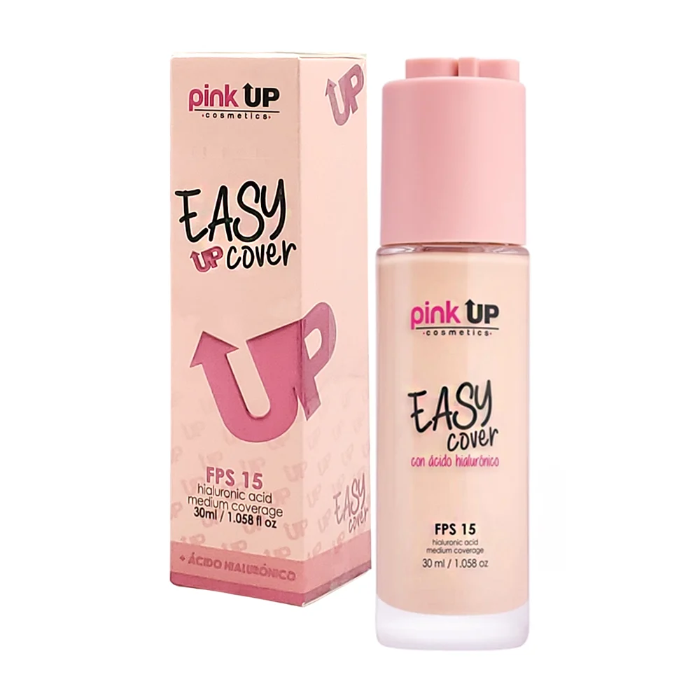 Base de maquillaje pink up con fps 15, cobertura media, tono 200, 30g…