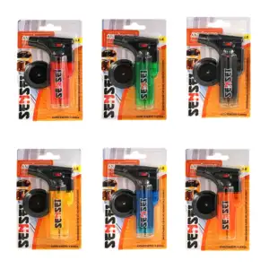Blíster con encendedor tipo soplete sensei recargable con regulador y…