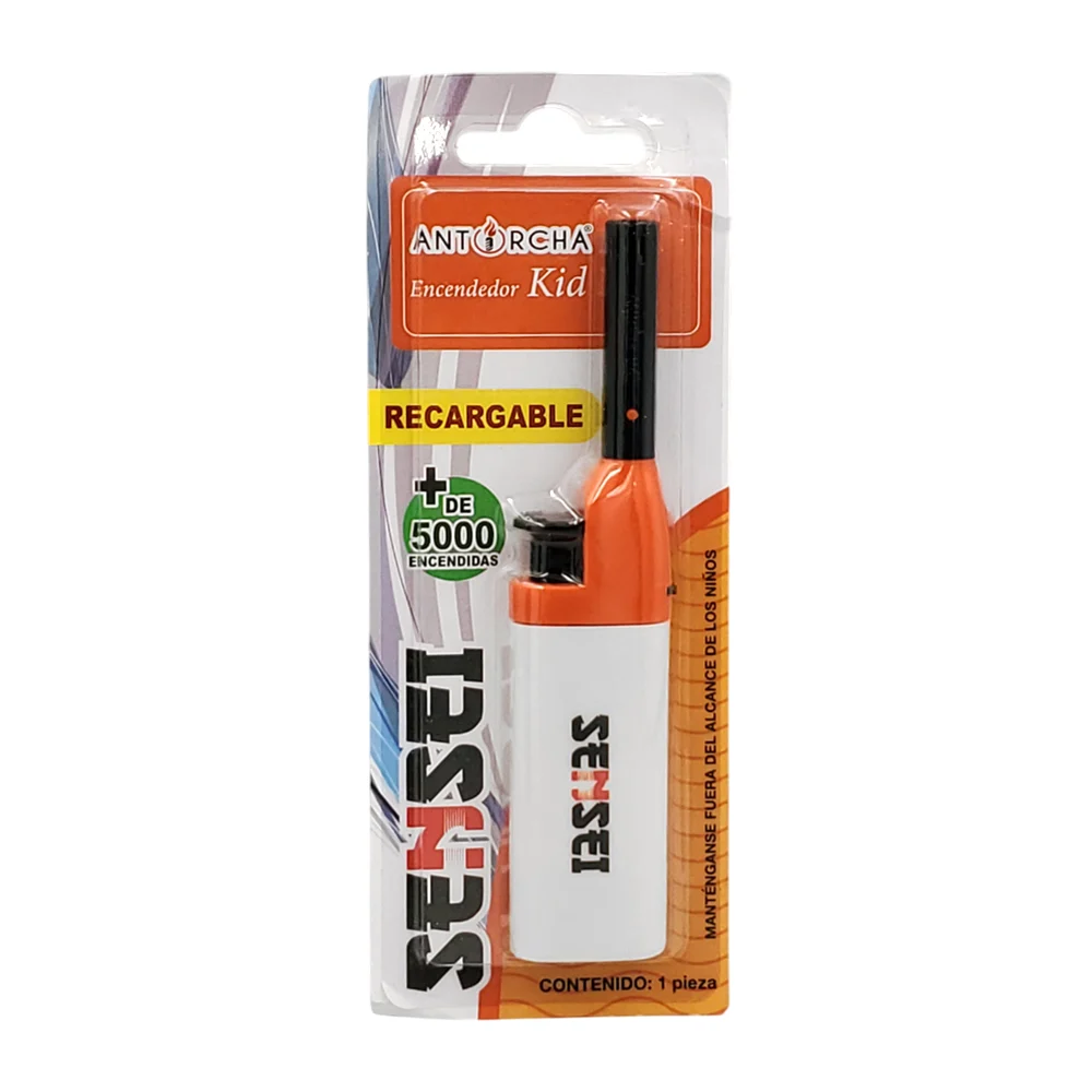 Blíster con encendedor con estampado sensei, antorcha recargable de 1…
