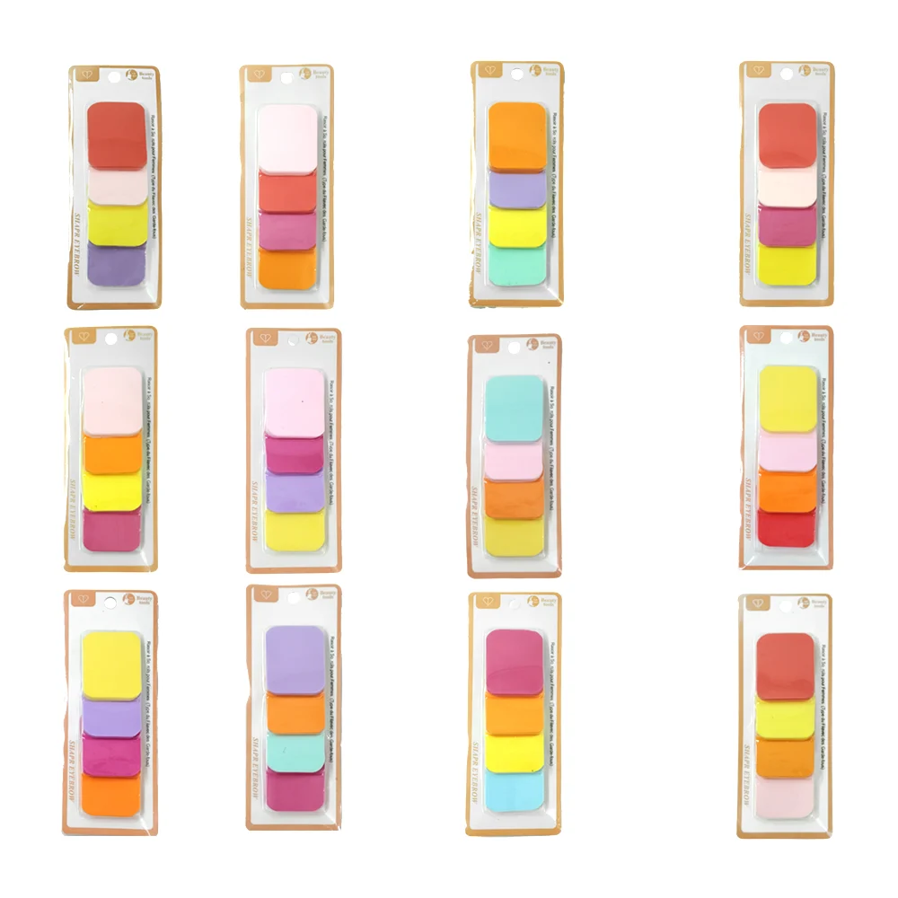 Blíster con 4 esponjas aplicadoras de maquillaje, varios colores / s3…