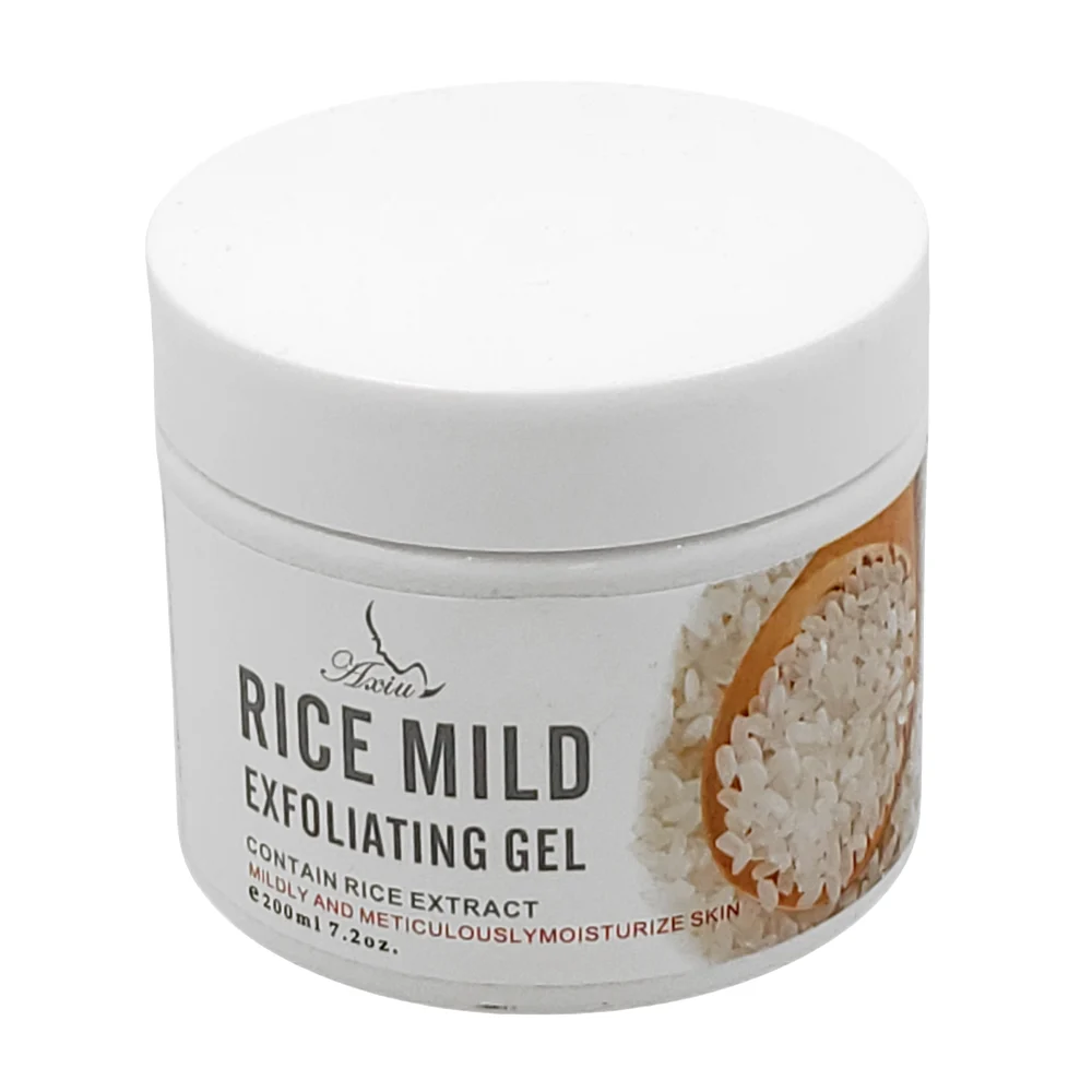 Exfoliante en gel con extracto de arroz, hidrata y suaviza la piel, 2…