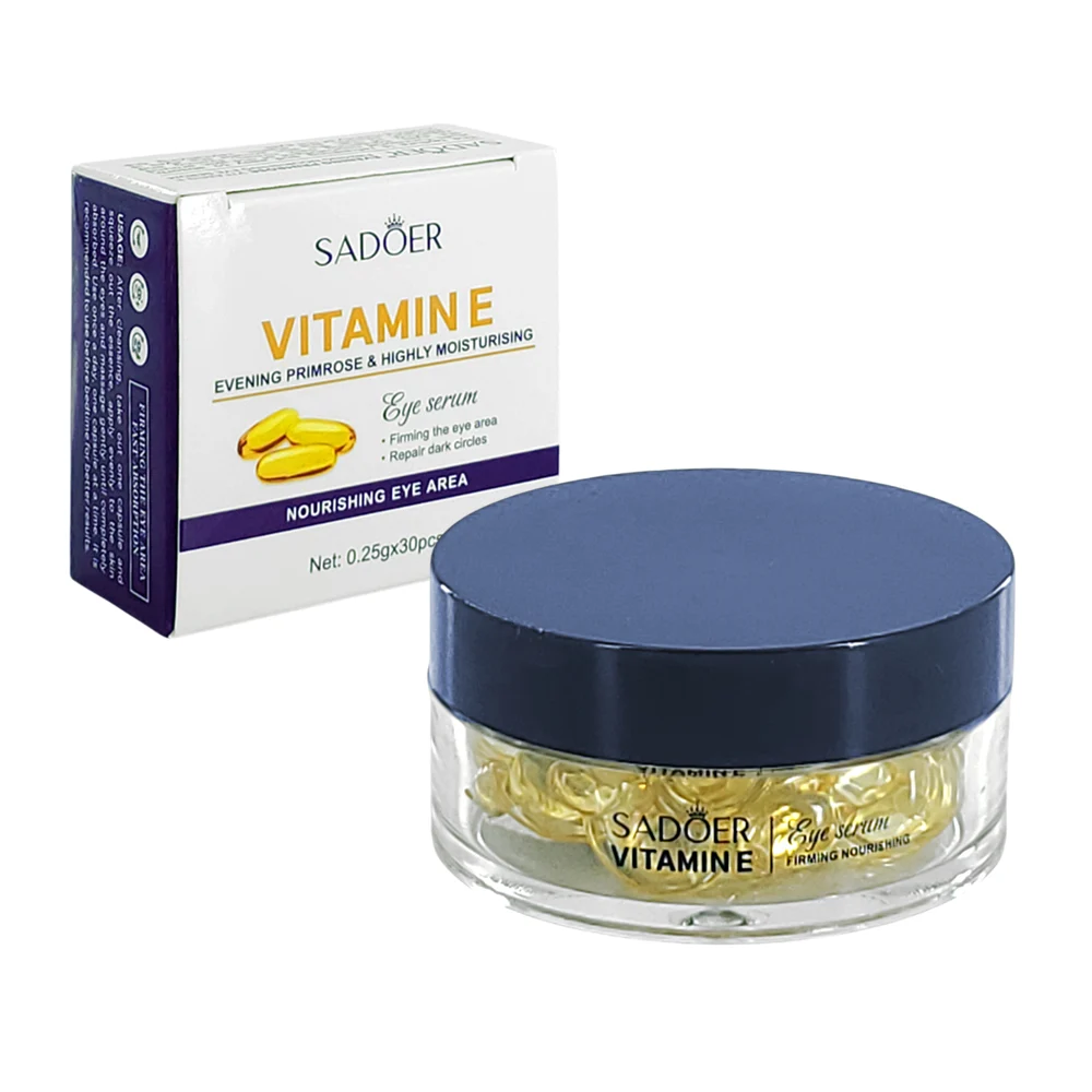 Serum para los ojos, 30 cápsulas con vitamina e, para disminuir las o…