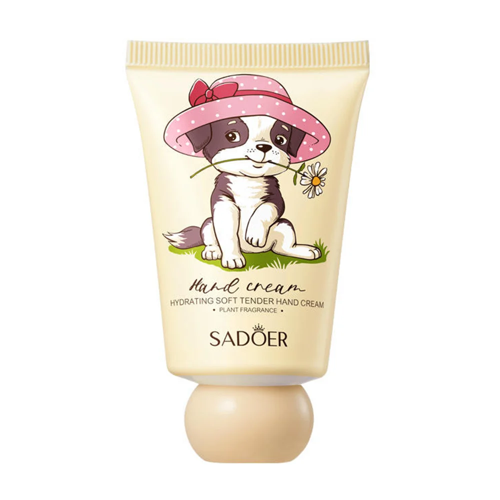 Mini crema para manos con fragancia suave y estampado de perrito, 40g…