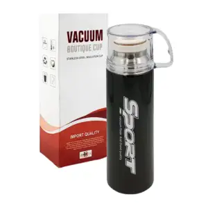 Botella termo sport de acero inoxidable con tapa tipo taza y capacida…