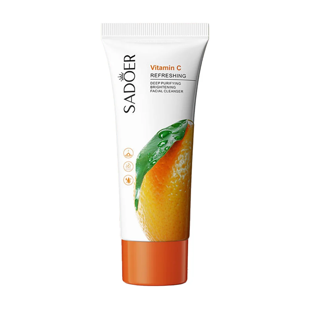 Limpiador facial con vitamina c, purifica e ilumina la piel, 100g / s…