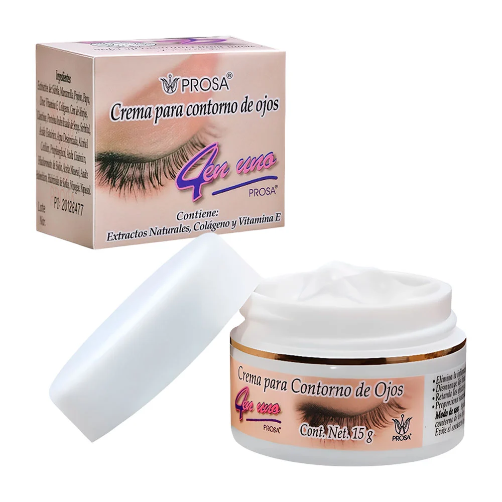 Mini crema para contorno de ojos prosa 4 en 1 de 15g con extractos na…