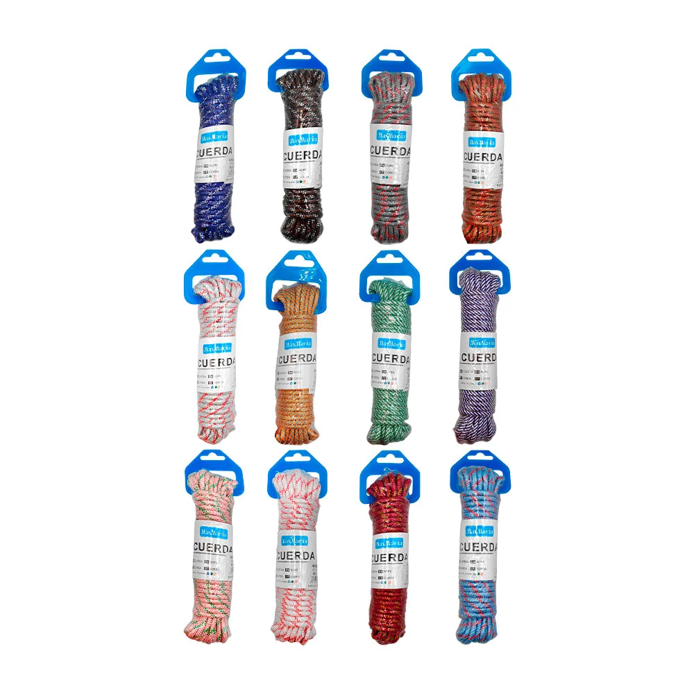 Cuerda tipo lazo para colgar ropa maxmacia con medida de 0.4cm x 10m,…