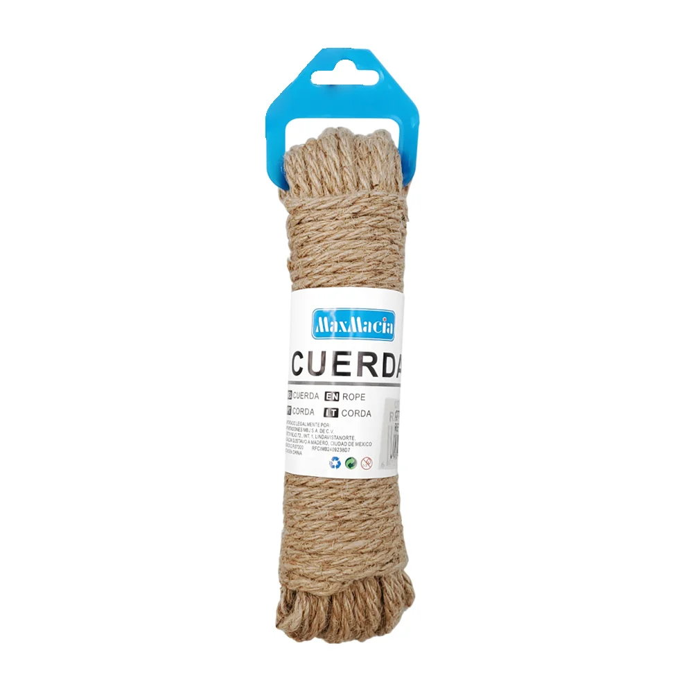Cuerda de yute tipo lazo para colgar ropa maxmacia con medida de 0.4c…