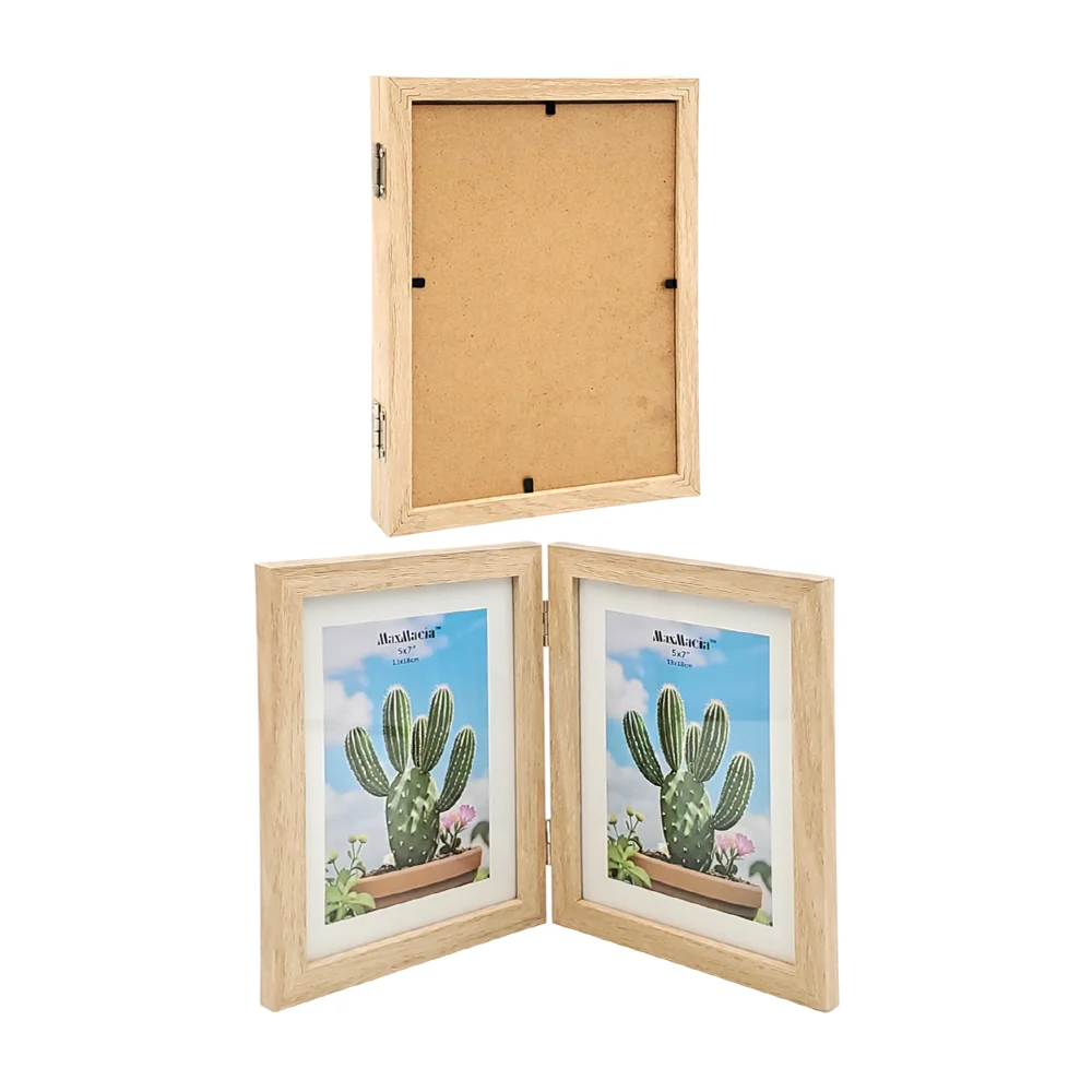 Portarretrato doble con bisagras, 13x18cm, variedad de colores / 14393