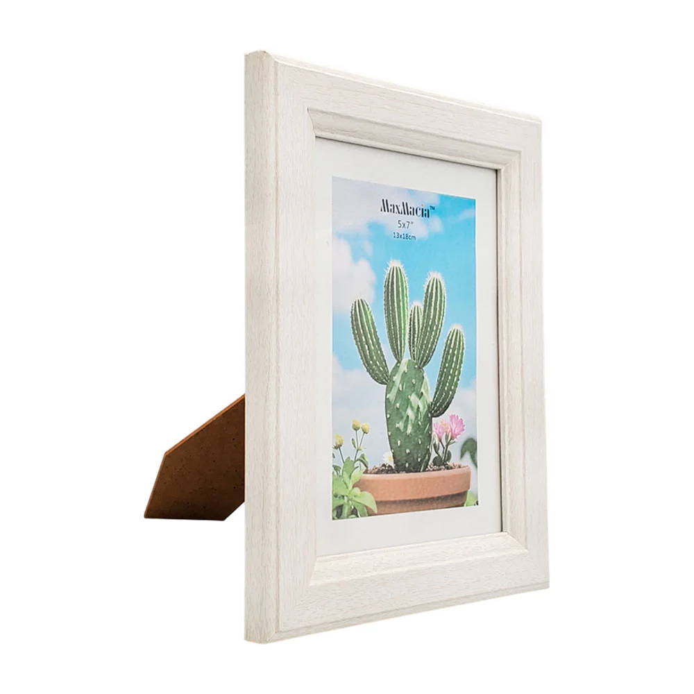 Portarretrato clasico de madera, 13x18cm, variedad de colores / 14401