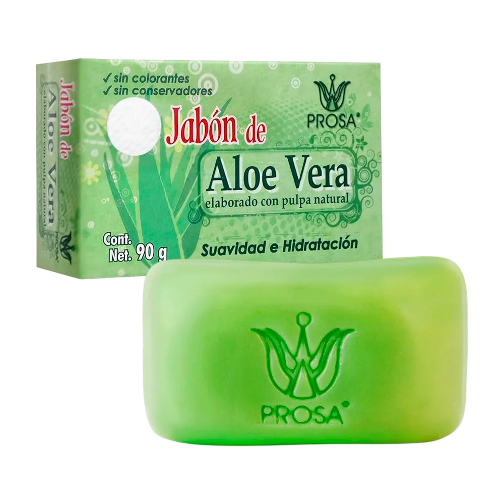 Jabón corporal de aloe vera con pulpa natural para suavidad e hidrata…