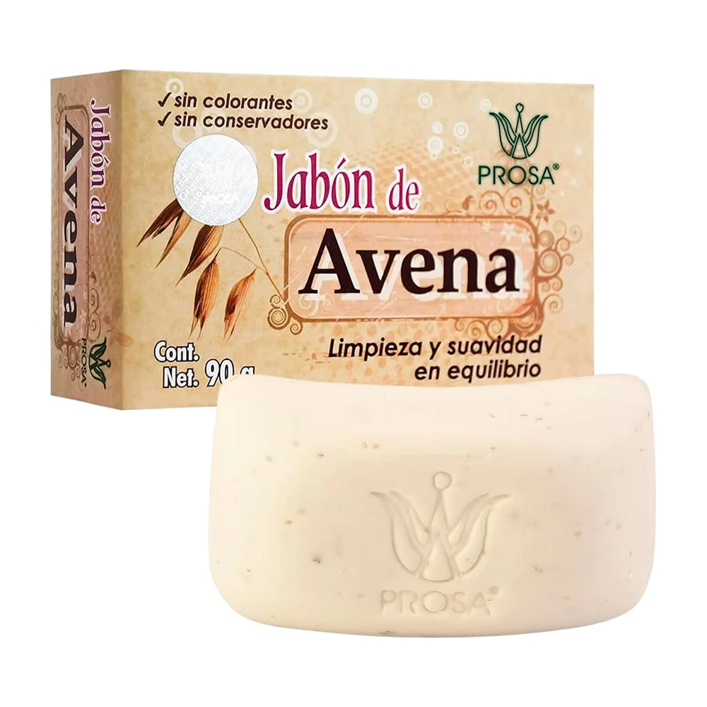 Jabón corporal de avena para limpieza, suavidad y equilibrio en la pi…