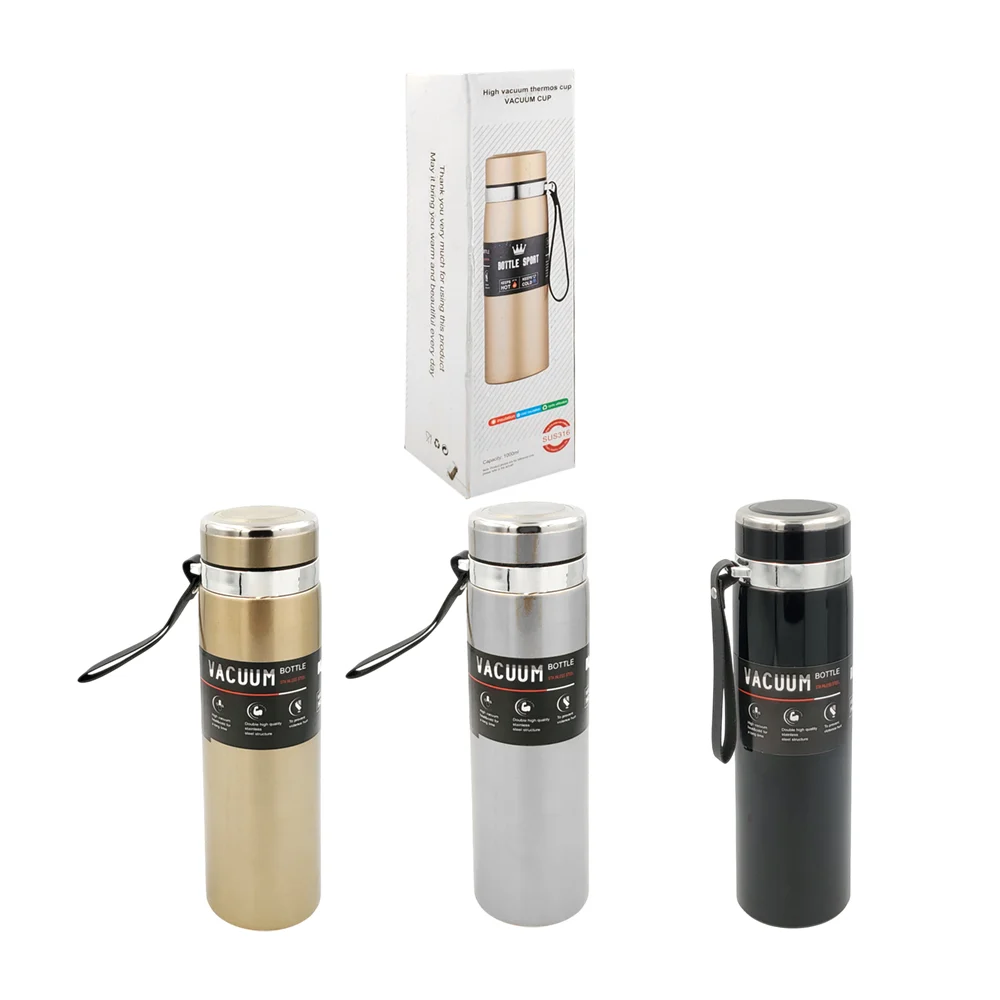 Botella termo sport de 1000ml con filtro y agarradera, variedad de co…