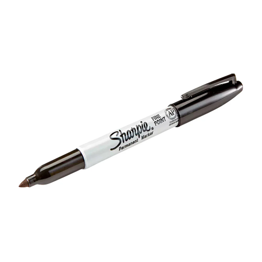 1pza marcador permanente sharpie en color negro de punta fina / marca…