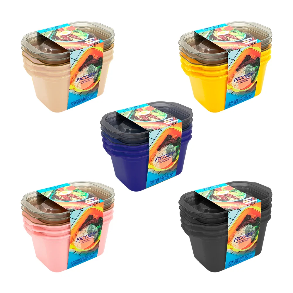 Set de 3 tuppers de plástico con capacidad de 280ml, resistente, vari…