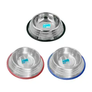Plato tazón de acero inoxidable antideslizante, 22 cm / 73022 / cuenc…