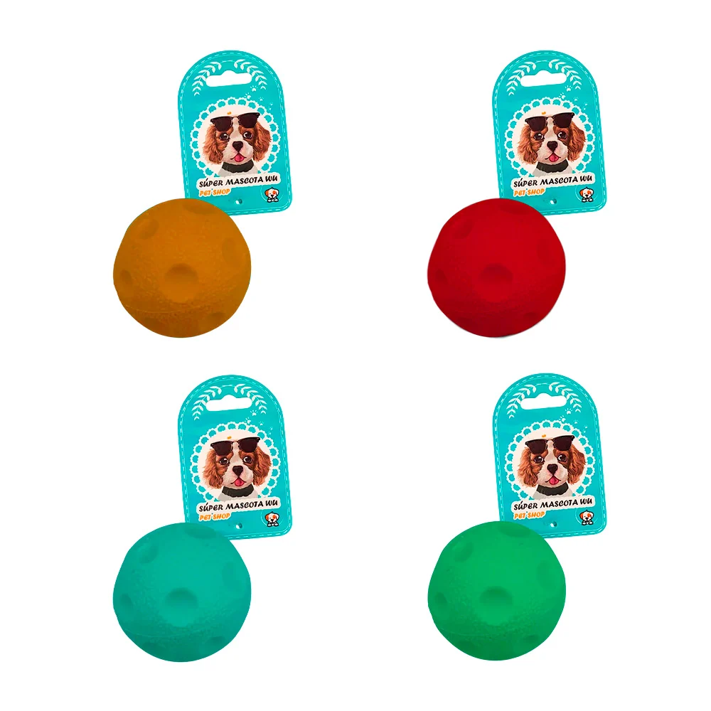 Pelota pequeña chillona con textura, variedad de colores / 73186 / pe…