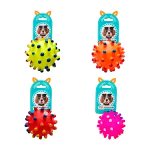 Pelota pequeña 6cm chillona con puntas redondeadas en colores variado…