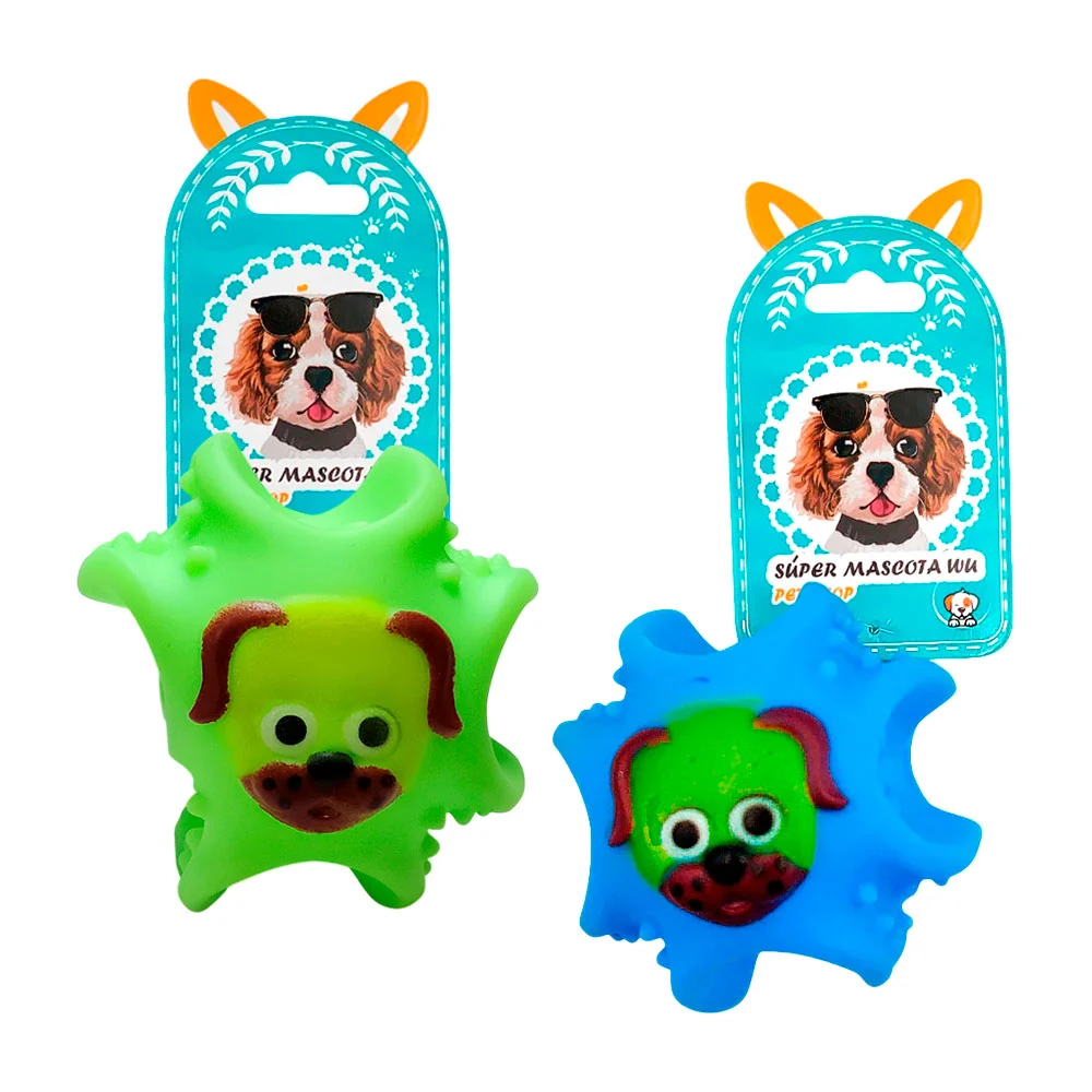 Pelota chillona con hundimientos, texturas y estampados, colores surt…