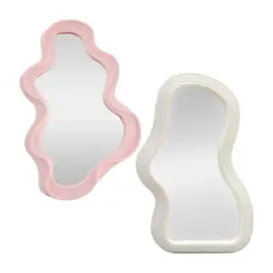 Espejo con diseño aesthetic de 40x24.5cm + marco de color liso, vario…