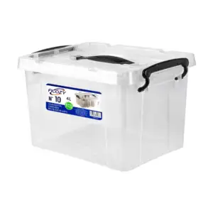 Caja de plástico transparente para almacenamiento, capacidad de 4l / …