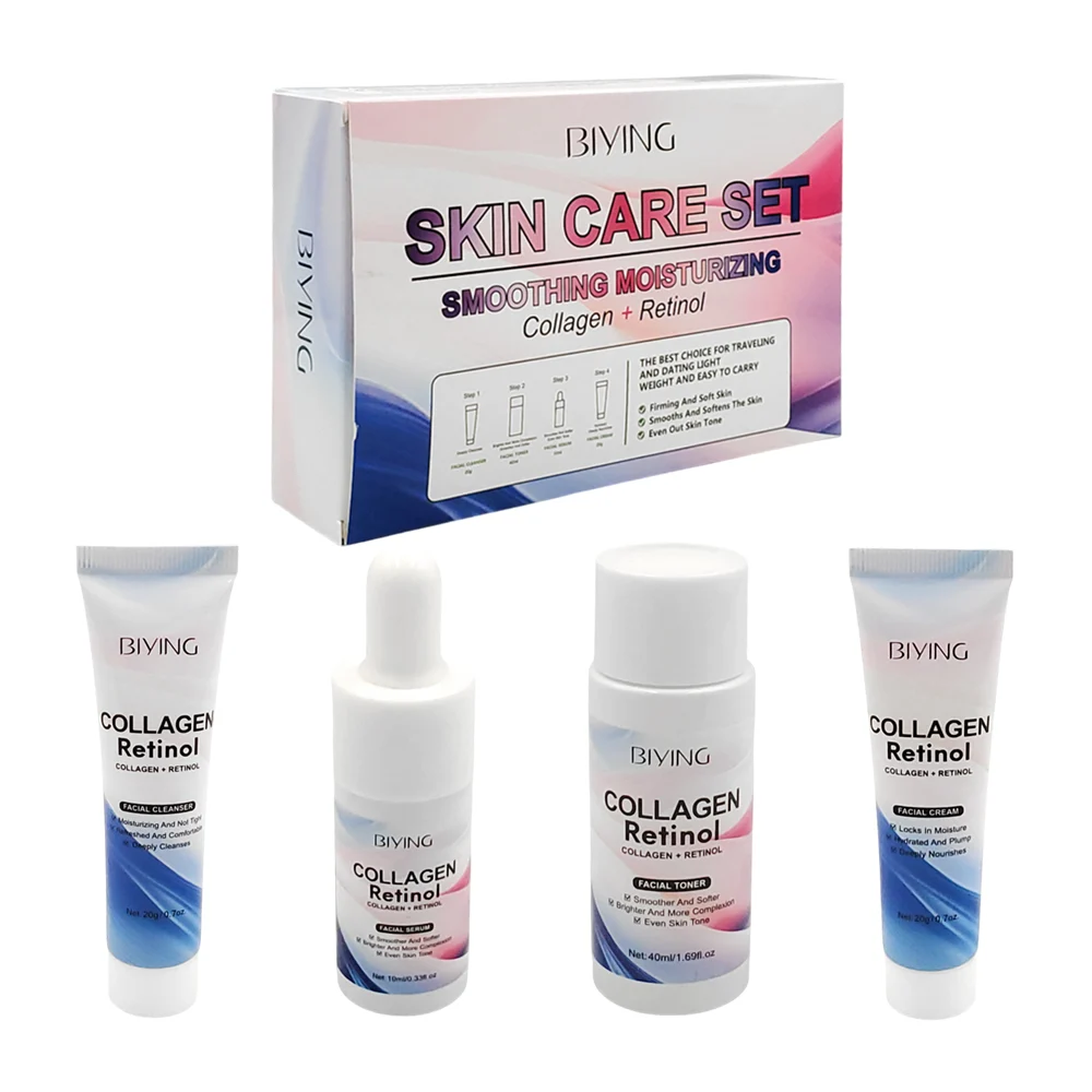 Set con 4 productos de skin care, colágeno + retinol para viaje / 885…
