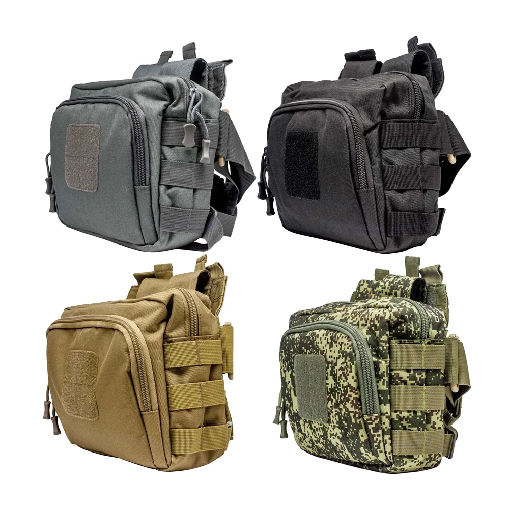 Mochila pechera mediana táctica de 3 compartimentos con cuadro de vel…