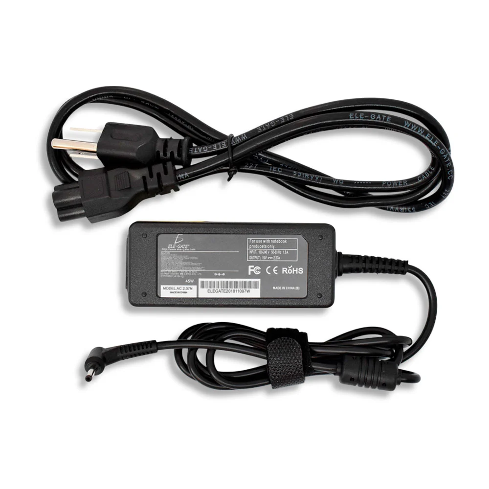 Cargador para laptop compatible con acer aspire, 19v 2.37a 45w, 3.0x1…