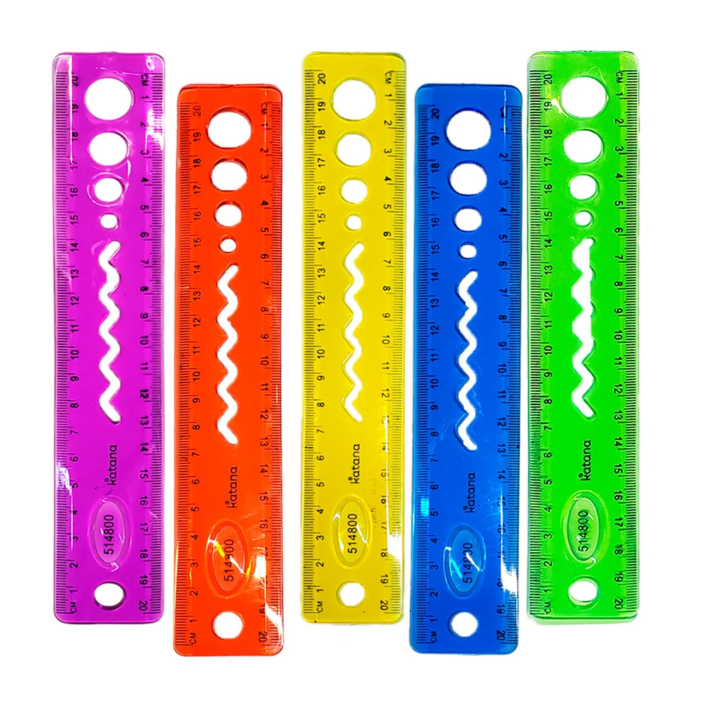 Regla de plástico flexible de 20cm, variedad de colores / flexibles l…