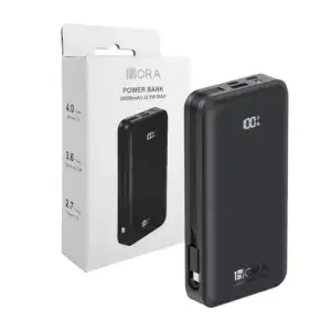 Power bank de 20000mah 1 hora con indicador led + cable usb a usb-c y…